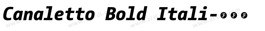 Canaletto Bold Itali字体转换 Canaletto Bold Itali字体转换